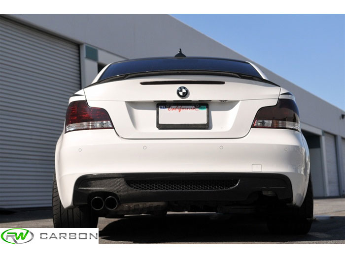 Bmw 135i carbon fiber rear diffuser #2