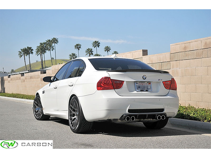 RWcarbon.com has you covered for your BMW E90 Performance Style Carbon Fiber Trunk Spoiler
