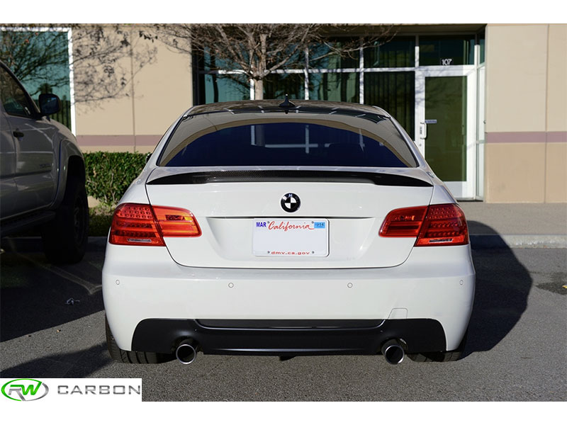 Get added style and exterior appeal with the BMW E92 Carbon FIber Performance Style Trunk Spoiler