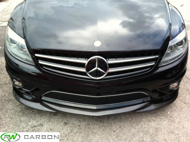 mercedes w216 godhand style carbon fiber lip