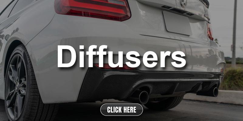 BMW F22 F23 2 Series Carbon Fiber Diffusers
