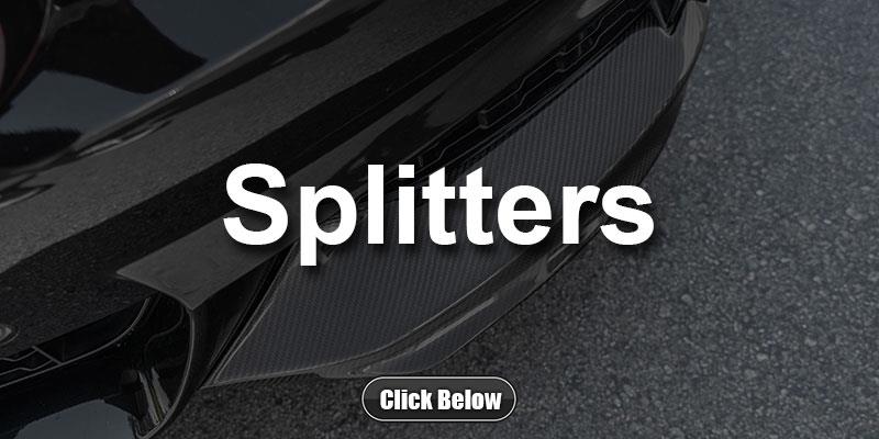 BMW F32 F33 F36 4 Series Carbon Fiber Splitters