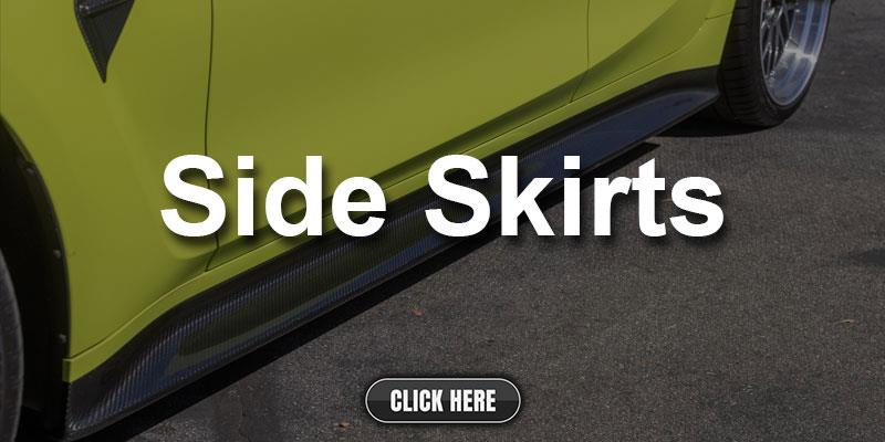 BMW G80 M3 Carbon Fiber Side Skirt Extensions