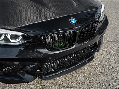 BMW F87 M2 Center Carbon Fiber Front Lip Spoiler