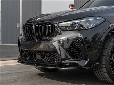BMW F95 X5M Carbon Fiber Front Lip Spoiler