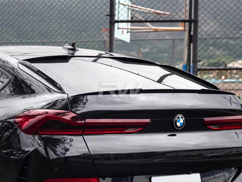BMW F96 X6M G06 X6 Carbon Fiber Rear Fin Set