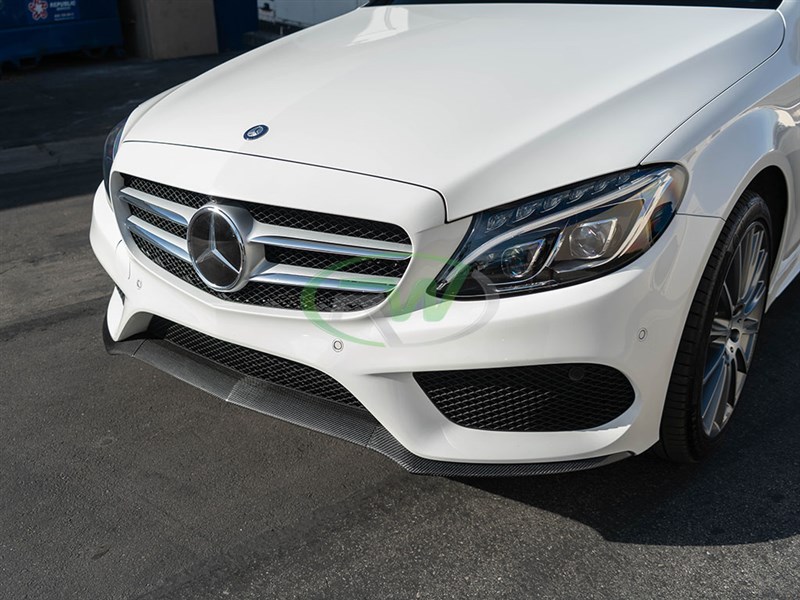 Mercedes c300 front lip spoiler #3