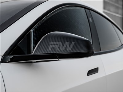 Tesla Model S / S Plaid 21+ Carbon Fiber Mirror Covers