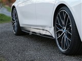 BMW F30 F31 Carbon Fiber Side Skirt Extensions / 