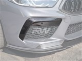 BMW F9X M8 Carbon Fiber Front Bumper Duct Trims / 