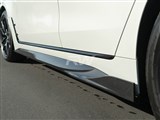 BMW G26 4-Series Carbon Fiber Side Skirt Extensions / 