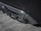 Mercedes W205 W212 Carbon Fiber Exhaust Tips / 