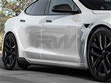 Tesla Model S / Plaid Carbon Fiber Side Skirt Extensions