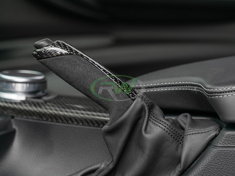 Click to check out RW Carbon's new CF and Alcanatara eBrake handle for the BMW M2