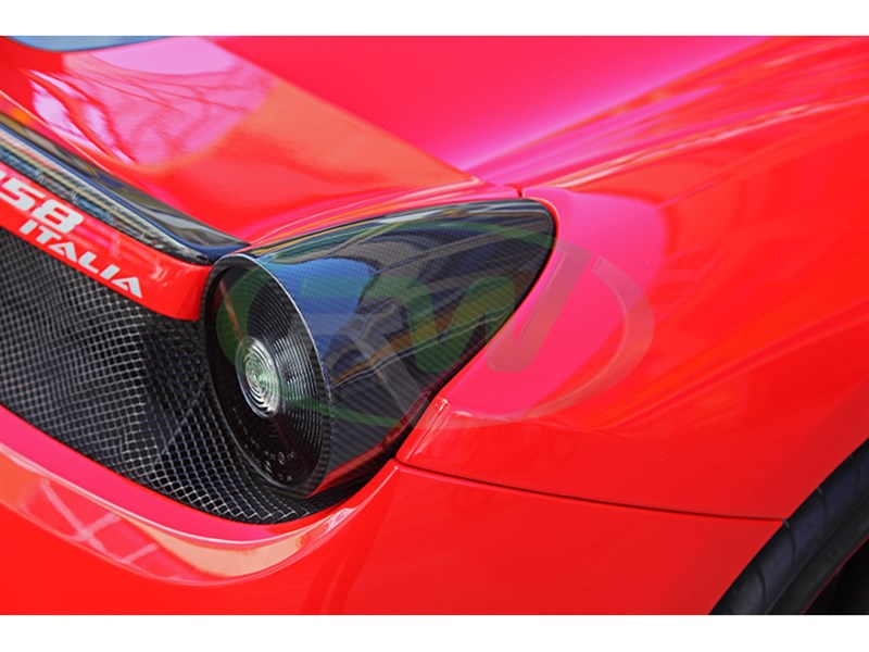 Carbon fiber tail light covers for your Ferrari 458