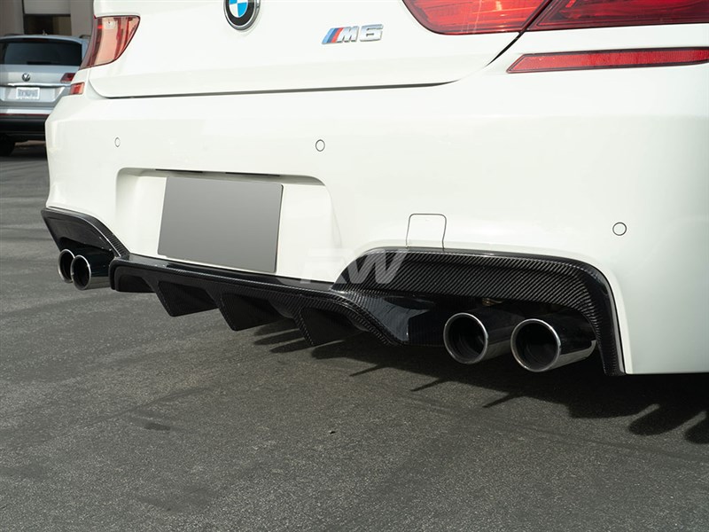 BMW F06 F12 F13 640i 650i M6 Performance Style Carbon Fiber Diffuser