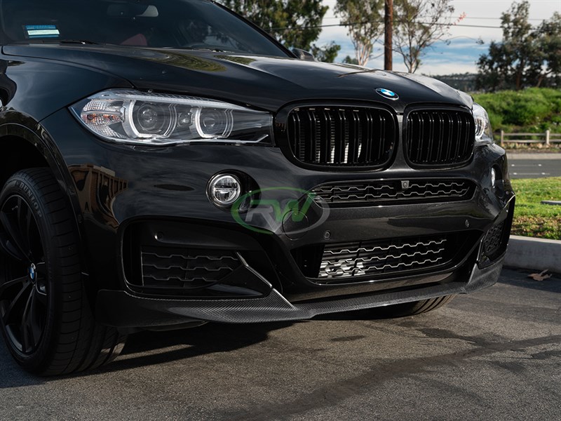 New carbon fiber front lip spoiler now available for the BMW F16 X7 M Sport