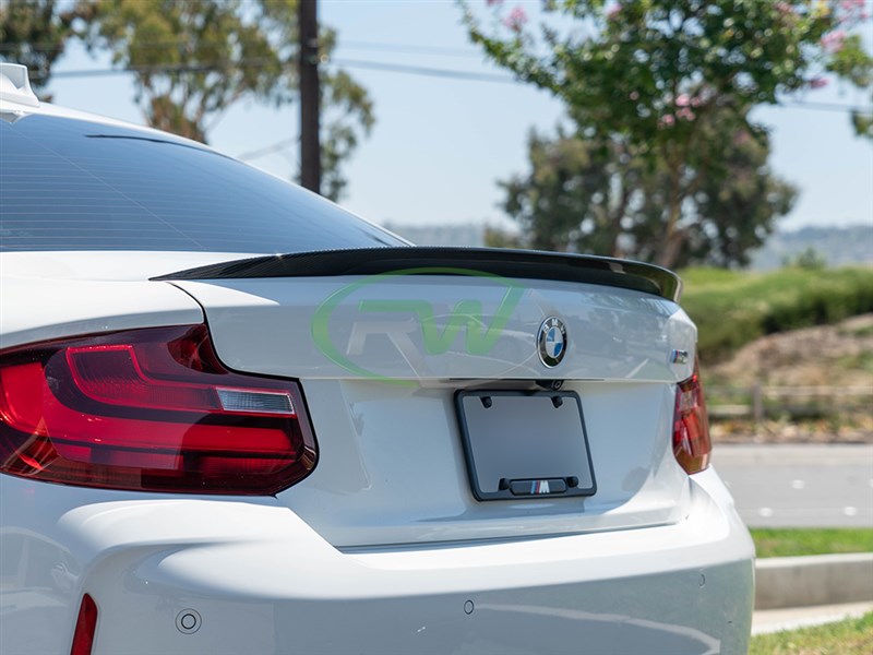New carbon fiber front performance style trunk spoiler for the BMW F87 M2
