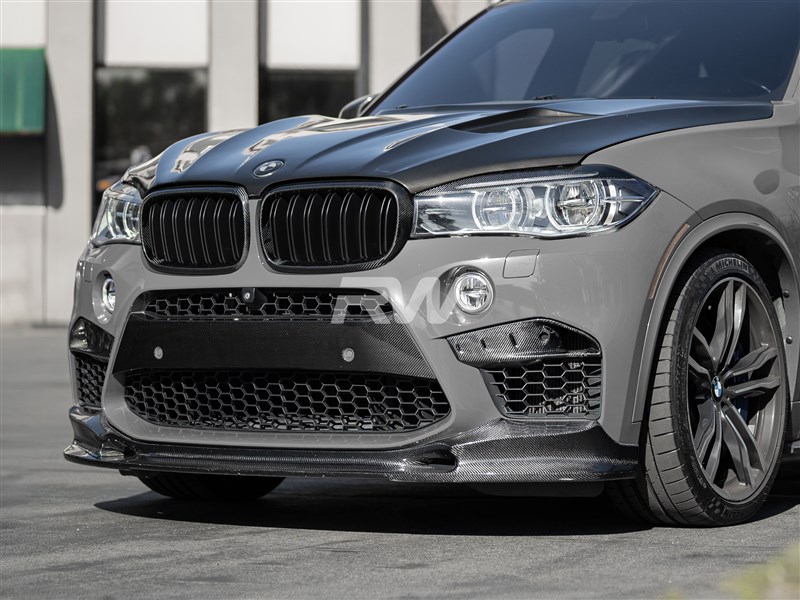 BMW F85 X5M F85 X6M 3D Style Carbon Fiber Front Lip