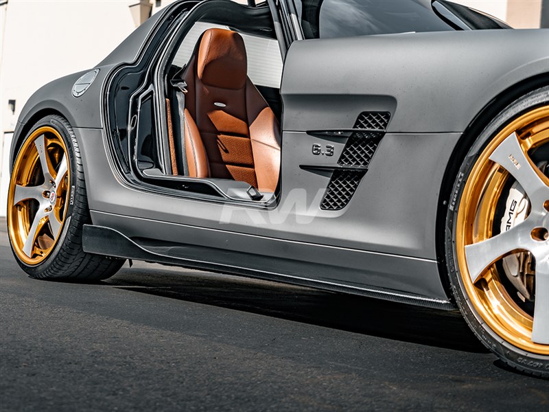 Click here to view Mercedes SLS AMG Carbon fiber side skirts, fits 2011, 2012, 2013, 2014 SLS AMG.