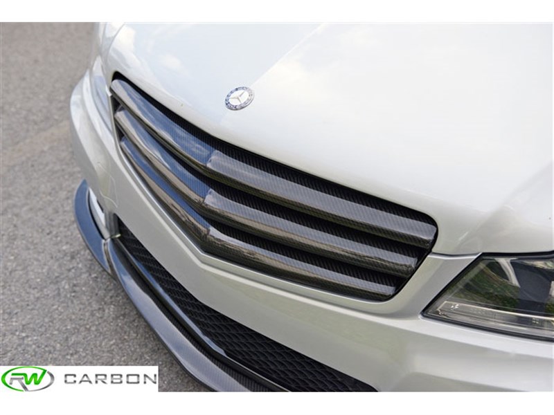 Carbon fiber grille mercedes #7