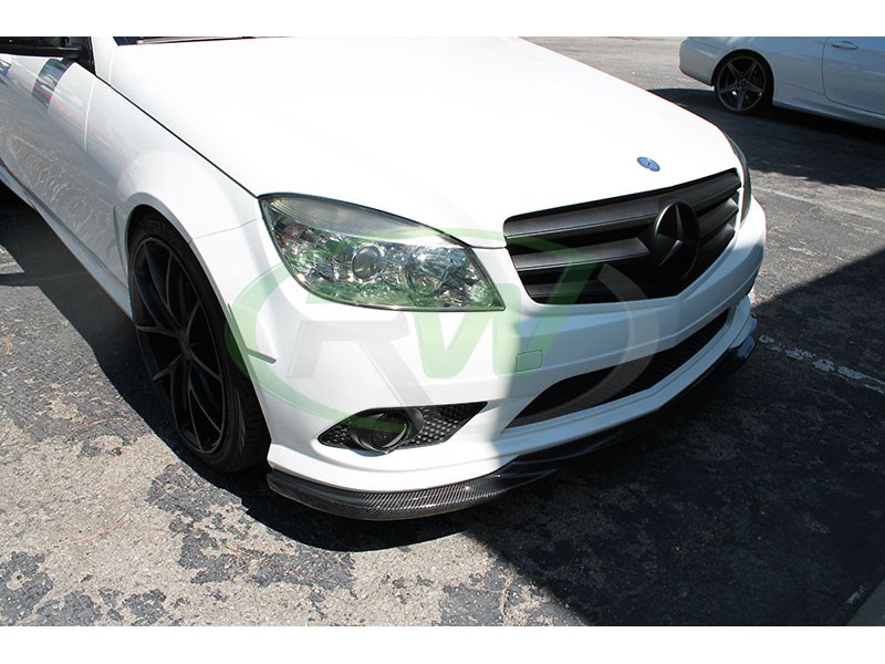 Mercedes c300 front lip spoiler #6