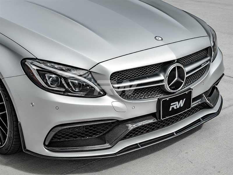 Mercedes Benz W205 C63/C63S AMG GTX Coupe Carbon Fiber Front Lip.