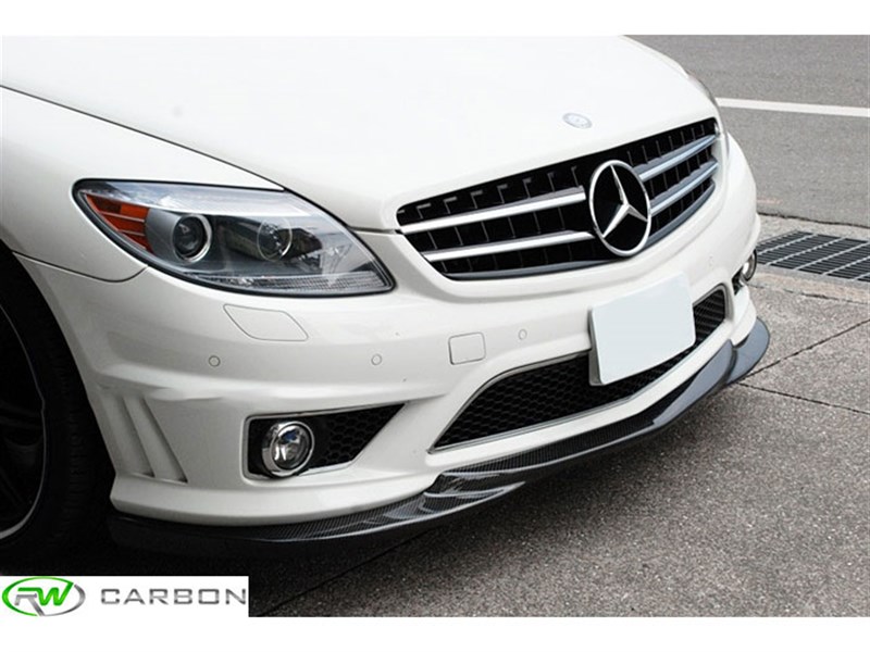 mercedes w216 godhand style carbon fiber lip