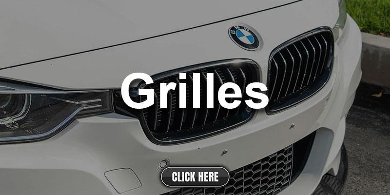 BMW F30 F31 328i 330i 335i 340i carbon fiber grilles