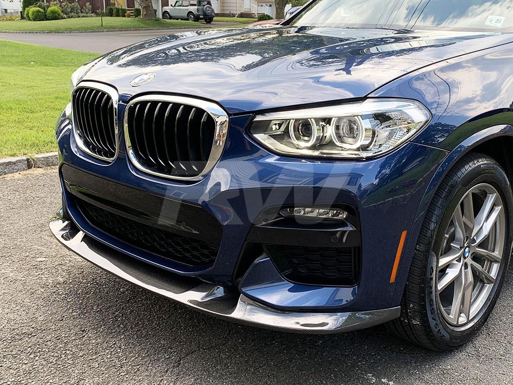 BMW G01 X3 Pre-LCI 3D Style Carbon Fiber Front Lip