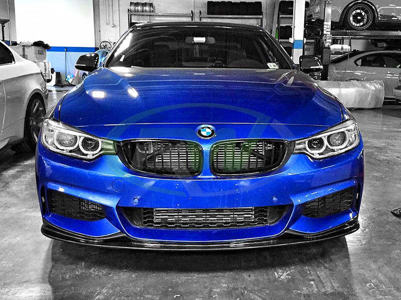 BMW F32 440i with a 3D Style Carbon Fiber Front Lip Spoiler