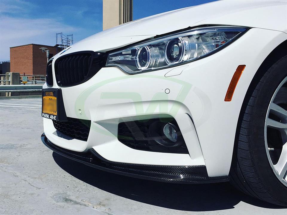 BMW F33 435i with the RW 3D Style Carbon Fiber Front Lip Spoiler