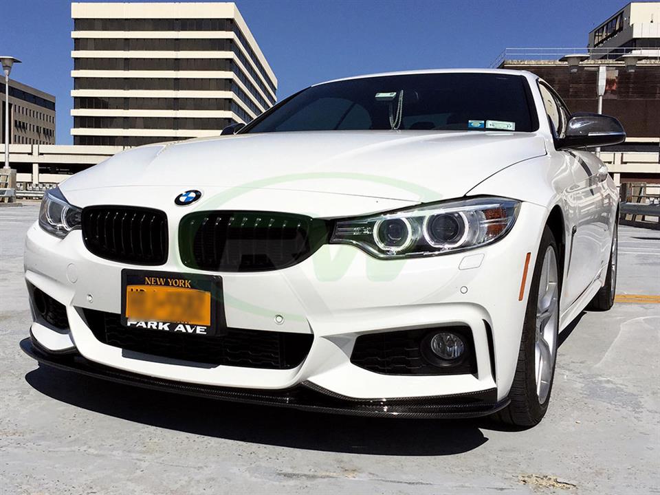 BMW F33 435i with the RW 3D Style Carbon Fiber Front Lip Spoiler