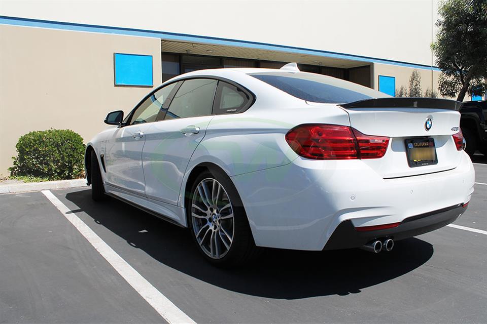 PSM Style Carbon Fiber Trunk Spoiler For BMW F36 428i 430i 440i Gran Coupe 14-18 