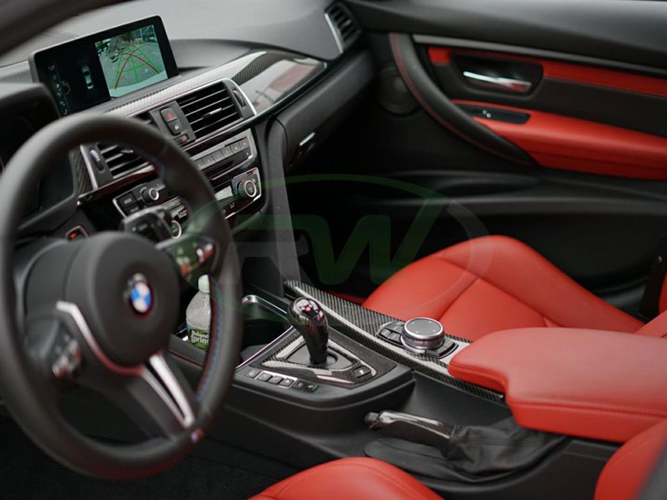 Carbon Fiber Alcantara Shift Console Trim Bmw F8x