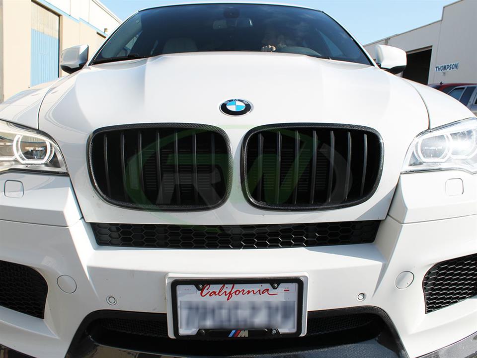 BMW E70 X5 & E71 X6 Carbon Fiber Grilles