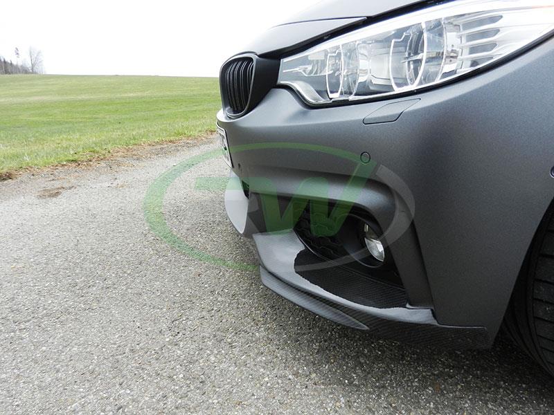 BMW F33 430i with a set of Performance Style Full Carbon Fiber Splitters