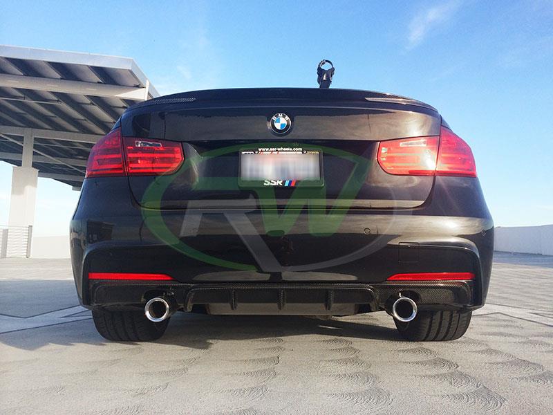 BMW F30 335i with an RW Performance Style Carbon Fiber Diffuser