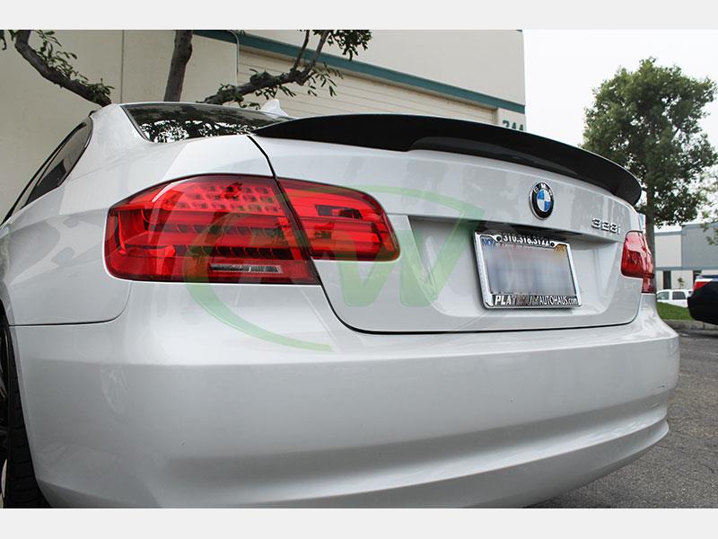 BMW E92 M3 1x1 Carbon Fiber Perf Style Trunk Spoiler