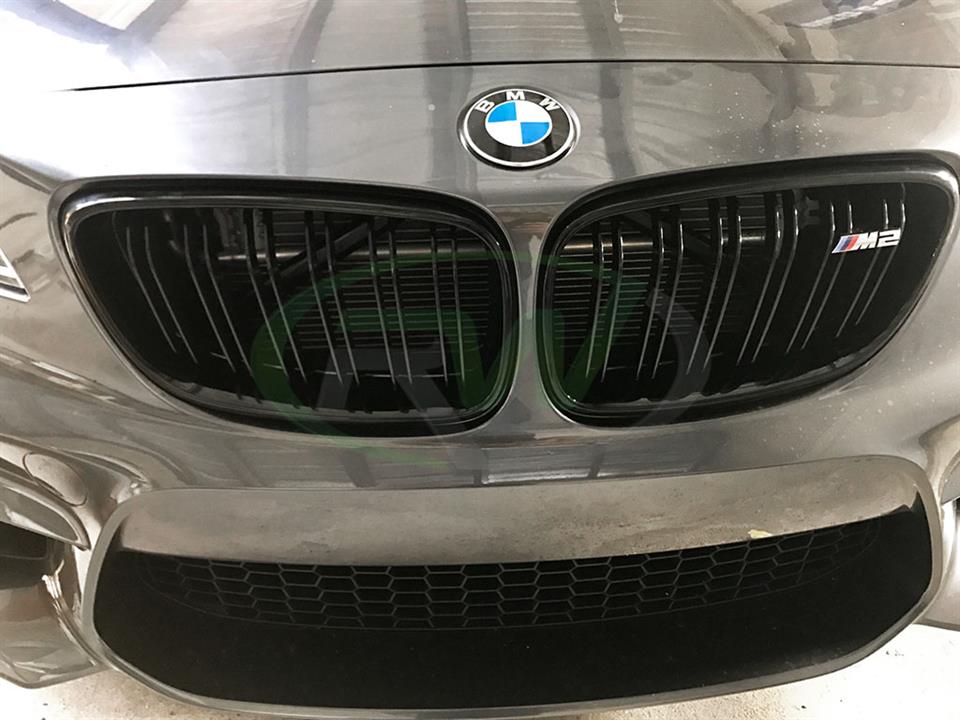RW Carbon BMW F22 Gloss Black Grille Replacements