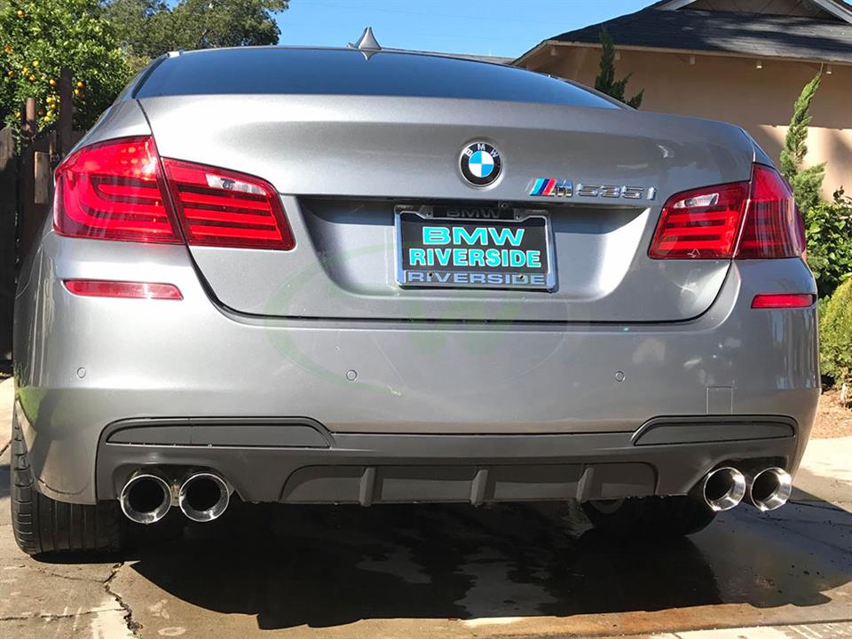 BMW F10 5 Series Performance Style Rear Diffusers for 528i 535i 550i