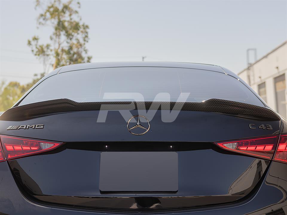 carbon fiber xr spoiler for the 2022+ Mercedes W206 c class and C63s amg