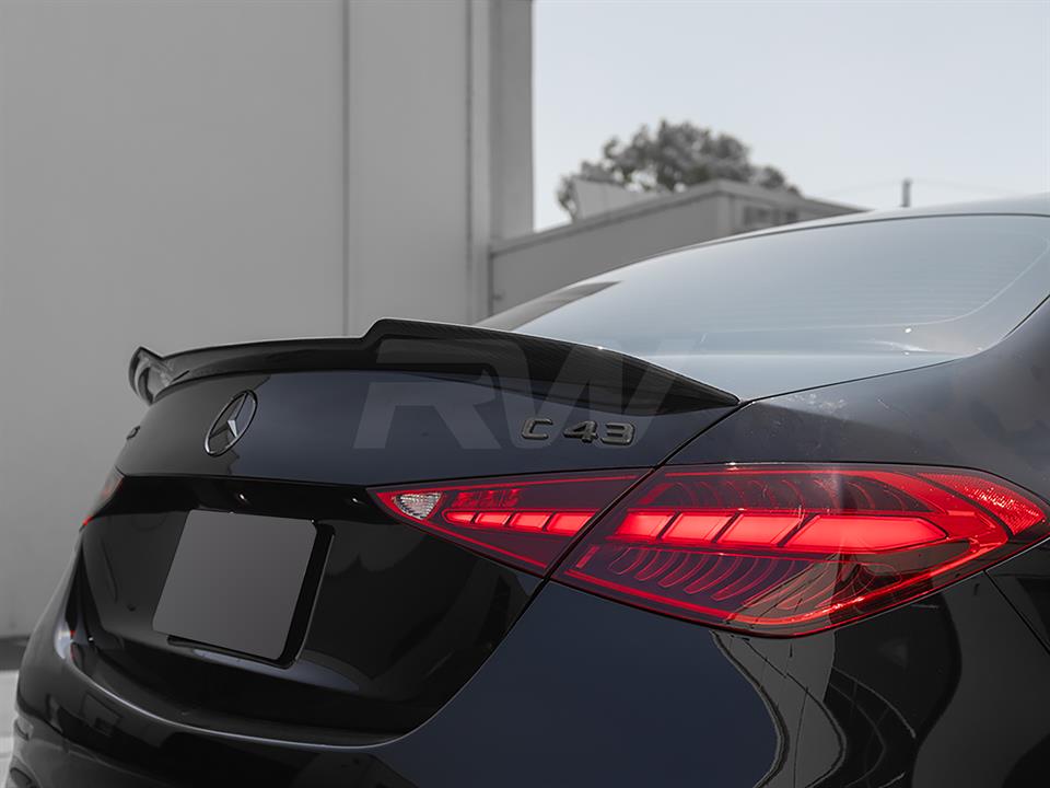 carbon fiber xr spoiler for the 2022+ Mercedes W206 c class and C63s amg