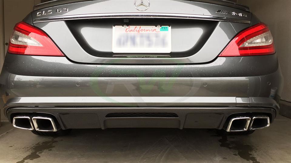 Mercedes W218 CLS63 AMG Carbon Fiber Diffuser