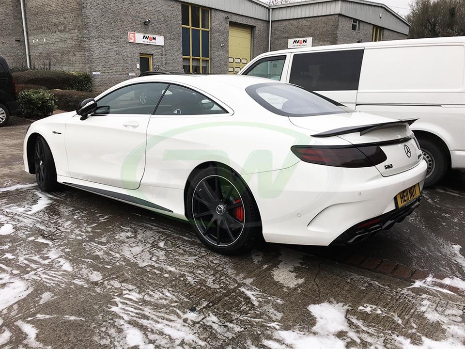 Mercedes C217 S63 AMG Coupe with an RW Carbon Fiber Trunk Spoiler