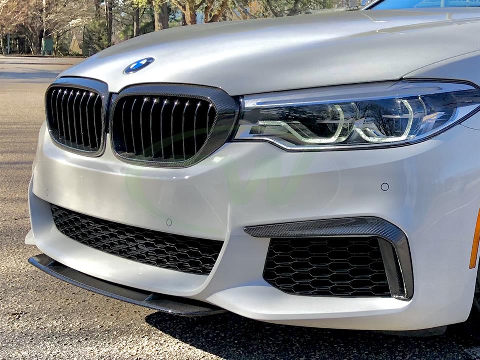 BMW G30 Carbon Fiber Center Front Lip Spoiler 530 540 M550