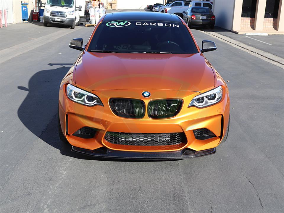 Orange F87 M2 with GTS style lip