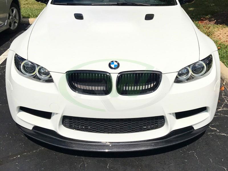 White BMW E93 M3 with a GTS Style Carbon Fiber Front Lip