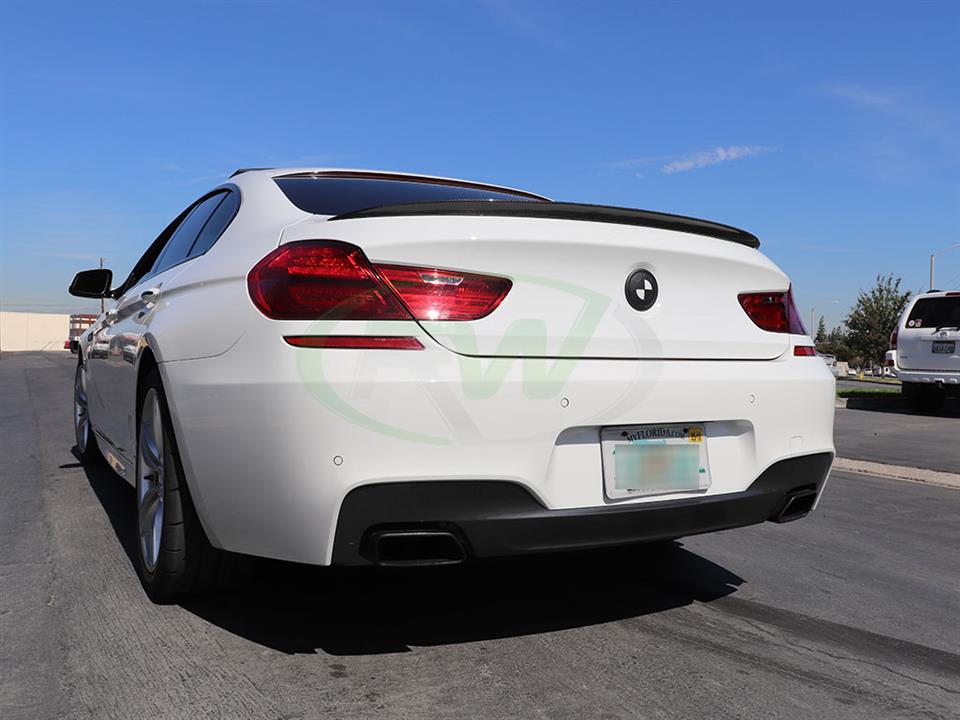 BMW 650i gets a Performance Style Carbon Fiber Trunk Spoiler