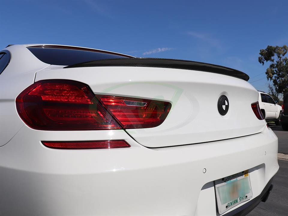 BMW 650i gets a Performance Style Carbon Fiber Trunk Spoiler